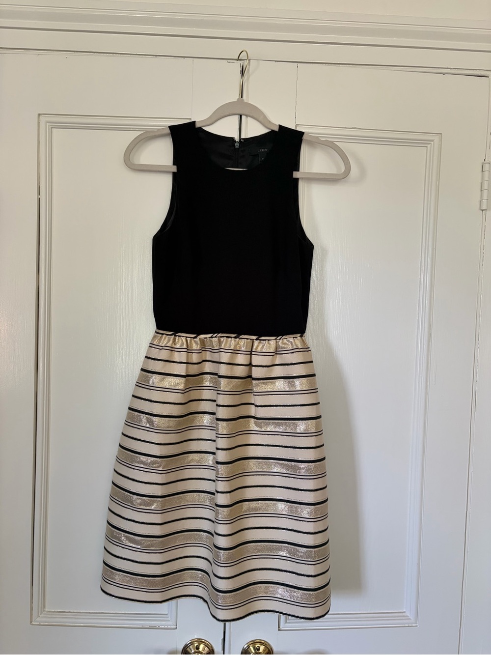 J crew cocktail knee length high neck sleeveless dress - size 0